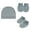 Blue gray, variant on Newborns Essential Care Cotton Fetal Hat Comfortable Gloves and Booties Breathable Baby Skin Protections Gear