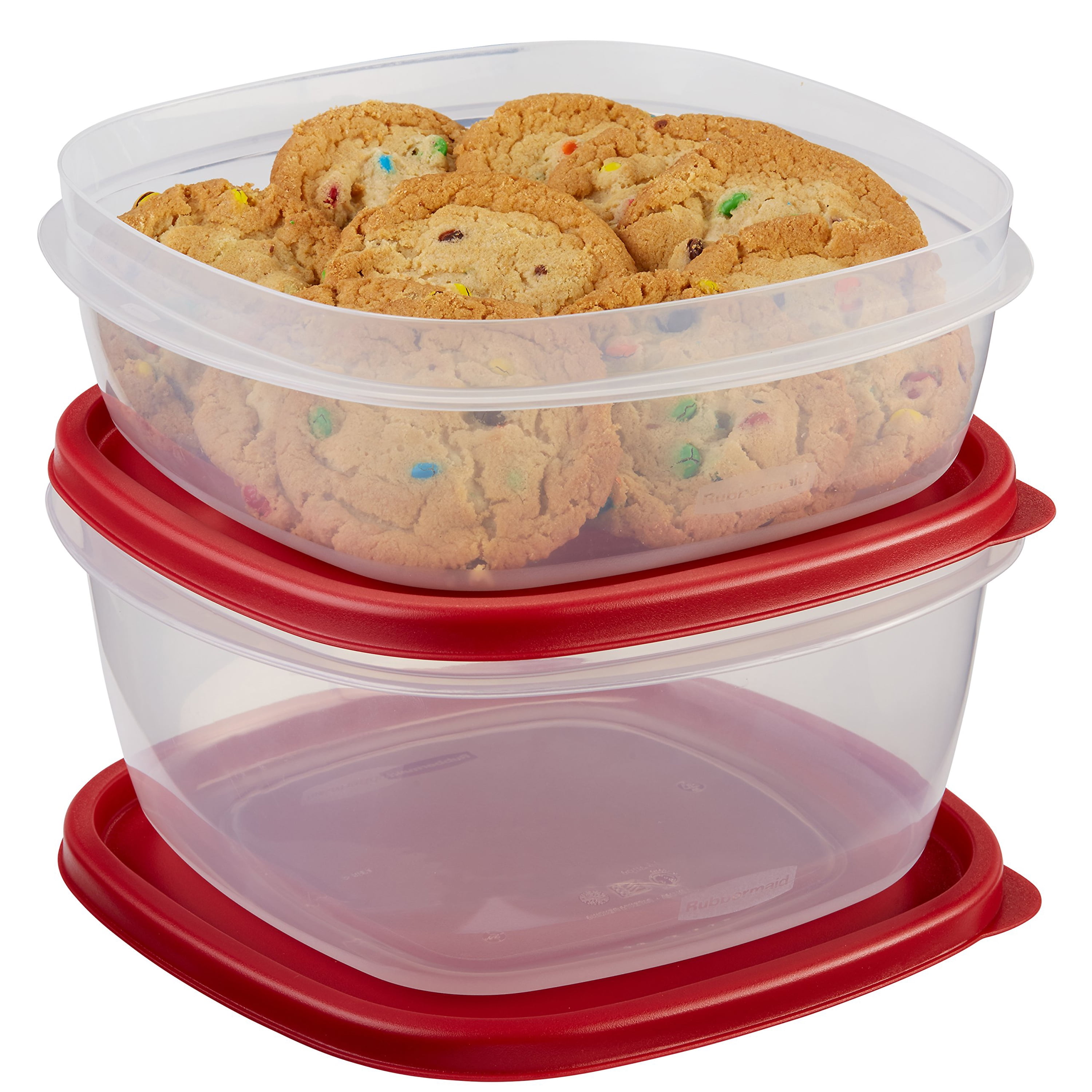 Rubbermaid Easy Find Lid Square 1-1/4-Cup Food Storage Container, 1 Count  (Pack of 8)