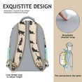 thumbnail image 5 of Vintage Cat Student Backpack - Durable Waterproof Bookbag with Ergonomic Support, 5 of 5