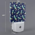 thumbnail image 2 of Cauagu Astronaut Dinosaur Print LED Nightlight,0.5W Night Lights Plug into Wall 1 Pack with Dusk-to-Dawn Light Sensor Soft Glow Lamp for Bathroom Adult Hallway-EU, 2 of 7