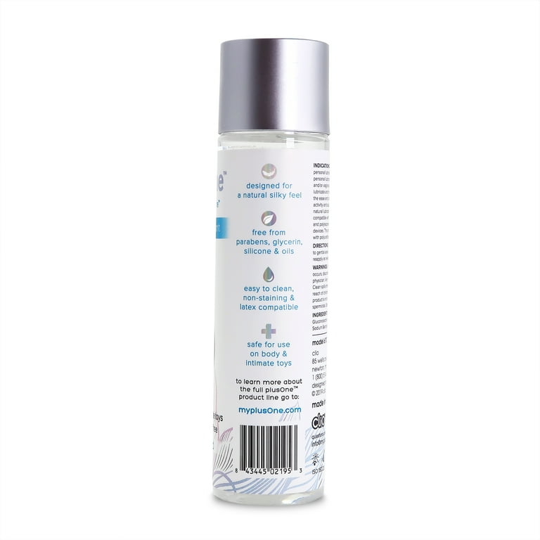plusOne Personal Lubricant, 4 oz., Water-based, Body Safe