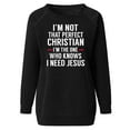thumbnail image 5 of SEMPAI Hackless sweater Athletic Shirts & Tops Long Sleeve Round Neck Plus Size Tops Sweatshirts Loose Fit Wal&mart Deals Comfy Print Oversized Blouses for Ladies Sweatshirts, 5 of 6