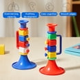 thumbnail image 3 of LEEYNEER Kids Trumpet Toy Toddlers Boys Girls Plastic Colorful Trumpet Classical Music Learning Beginner Early Education Portable Musical Instruments Toy, 3 of 8
