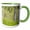 Green/White, variant on 3drose, Usa, Alaska. Paper Birch Trees and Grass., 11oz Mug