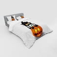 thumbnail image 3 of Ambesonne Cat Bedding Set 3 Pcs, Cartoon Animal on Pumpkin, Twin, Orange Black, 3 of 3