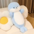 thumbnail image 4 of Cozy Ocean Companions Seal Plush Toy, Soft Cuddly Spotted Seal Stuffed Animal with Hat for Home Decor and Sleeping, Cute Sea Animal Doll 27.56-inch, 4 of 5