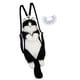 thumbnail image 4 of Mochila de peluche Strade Fareast Limited forma de gato con bufanda rosa, 4 of 5