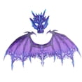 thumbnail image 1 of Conjuntos de alas de máscara de dinosaurio para adultos, accesorios de disfraz de dragón, accesorios de juguete de imitación, disfraz de alas de dragó Púrpura, 1 of 8