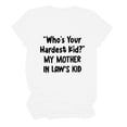 thumbnail image 1 of Blusa suelta de manga corta con cuello redondo y estampado a la moda para mujer Pompotops  hfajkhk137834, 1 of 6