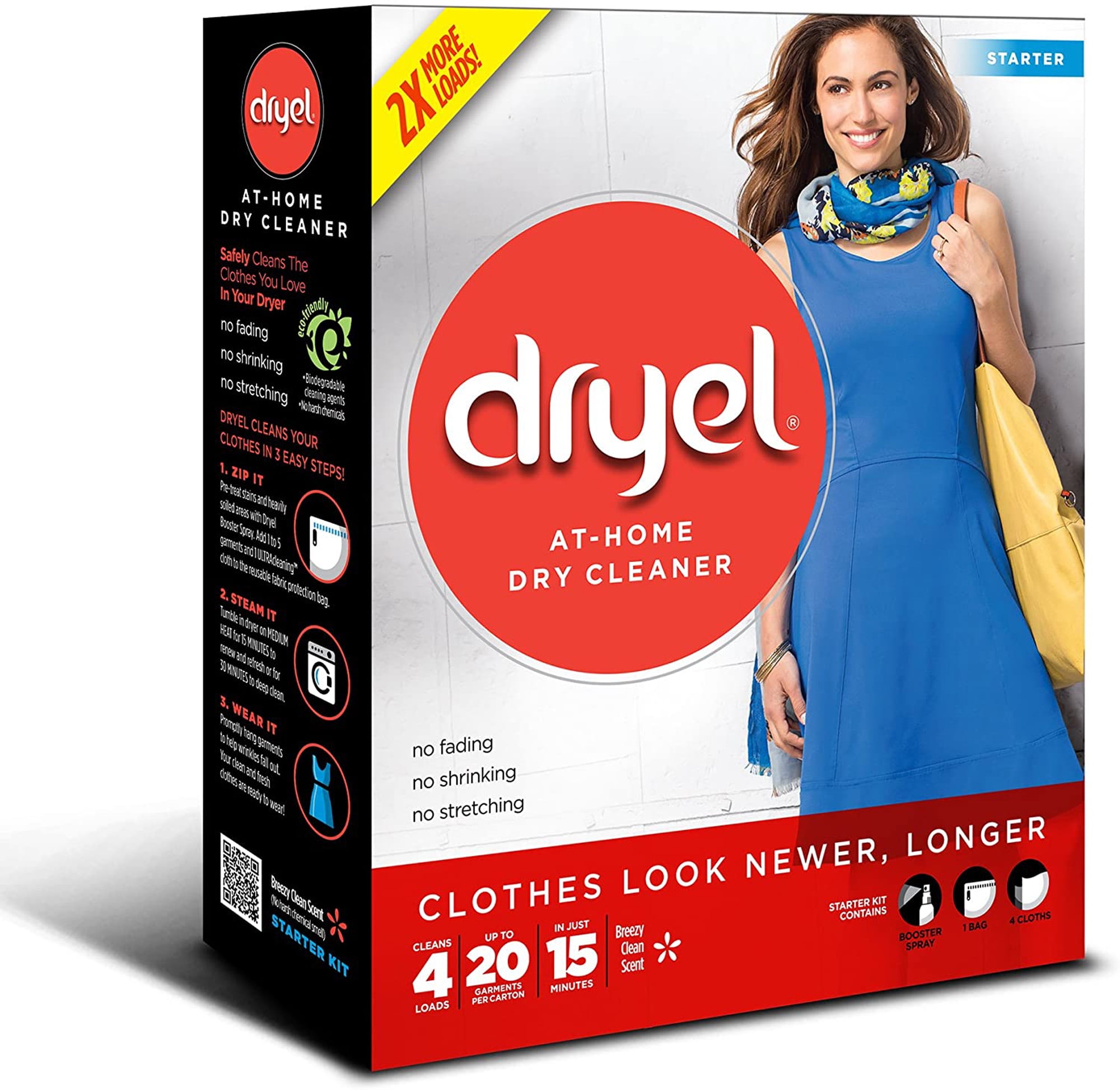 Dryel At Home Dry Cleaner Starter Kit 4 Loads