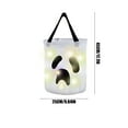 thumbnail image 3 of Drses‌‌ Halloween Ghost Festival Children's LED Light Candy Bag Ghost Bag Decoration Supplies Tote Bag, 3 of 6