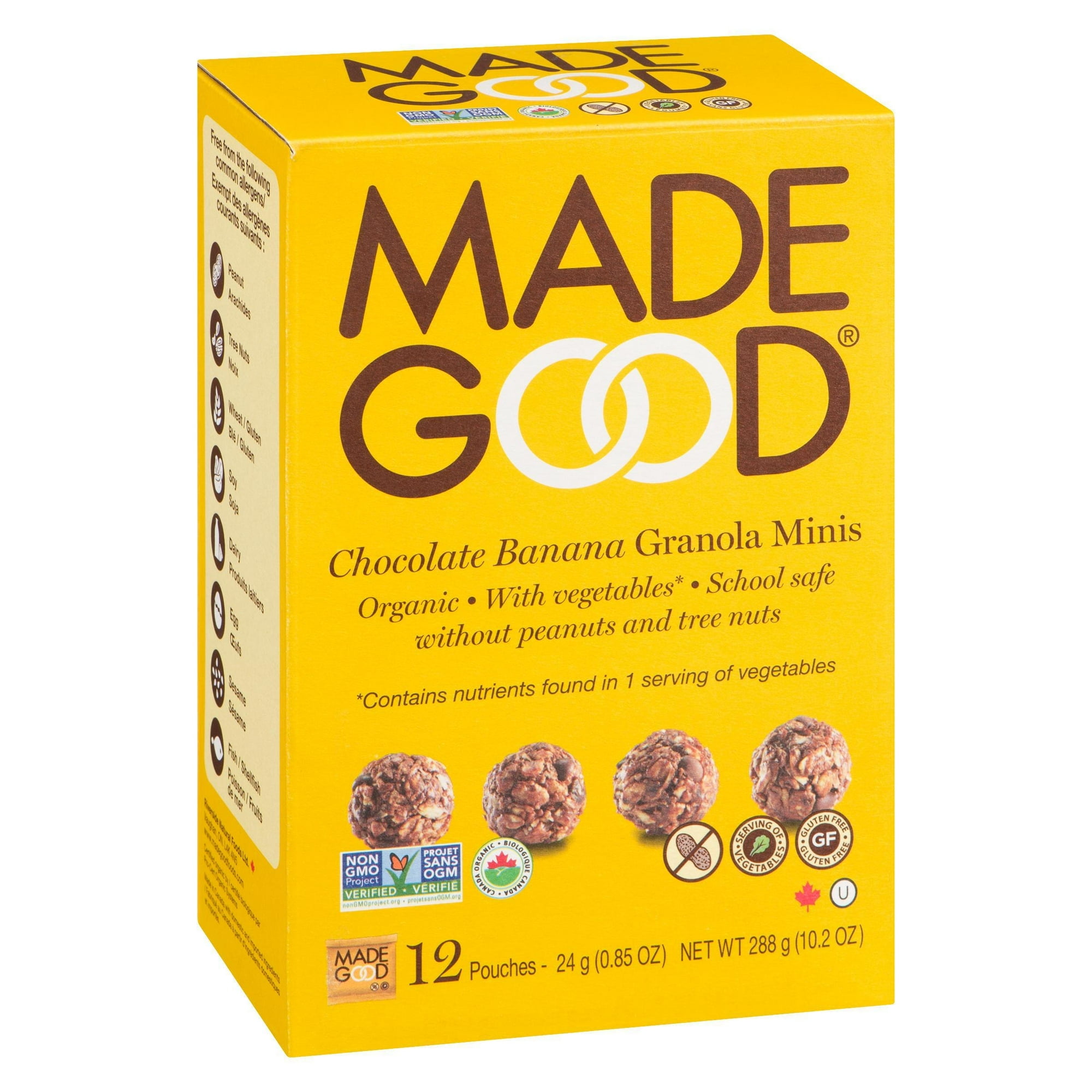 Made Good Mini Barres granola Chocolat Banane