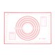thumbnail image 1 of Generic Alfombra de silicona para hornear con marcas, ideal para amasar y cocinar, disponible en rojo, tamaño 40x30 cm, herramienta esencial para repostería., 1 of 6