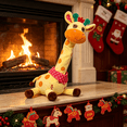 thumbnail image 6 of CYFW Dancing Talking Giraffe Toy,Stuffed Animal Repeats What You Say,Electronic Musical Plush with Glowing Light,Interactive Baby Toys for Toddlers Kids Boys Girls 1 2 3 Years Old, 6 of 7