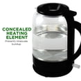 OVENTEElectric Hot Water Glass Kettle 1.5 Liter Borosilicate Glass with