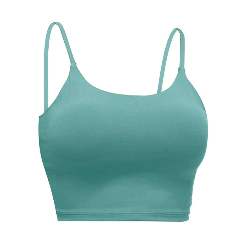 Zella Seamless Sports Bra Top Yoga Racerback Scoop Neck Workout Marled  Green S - $17 - From Michelle