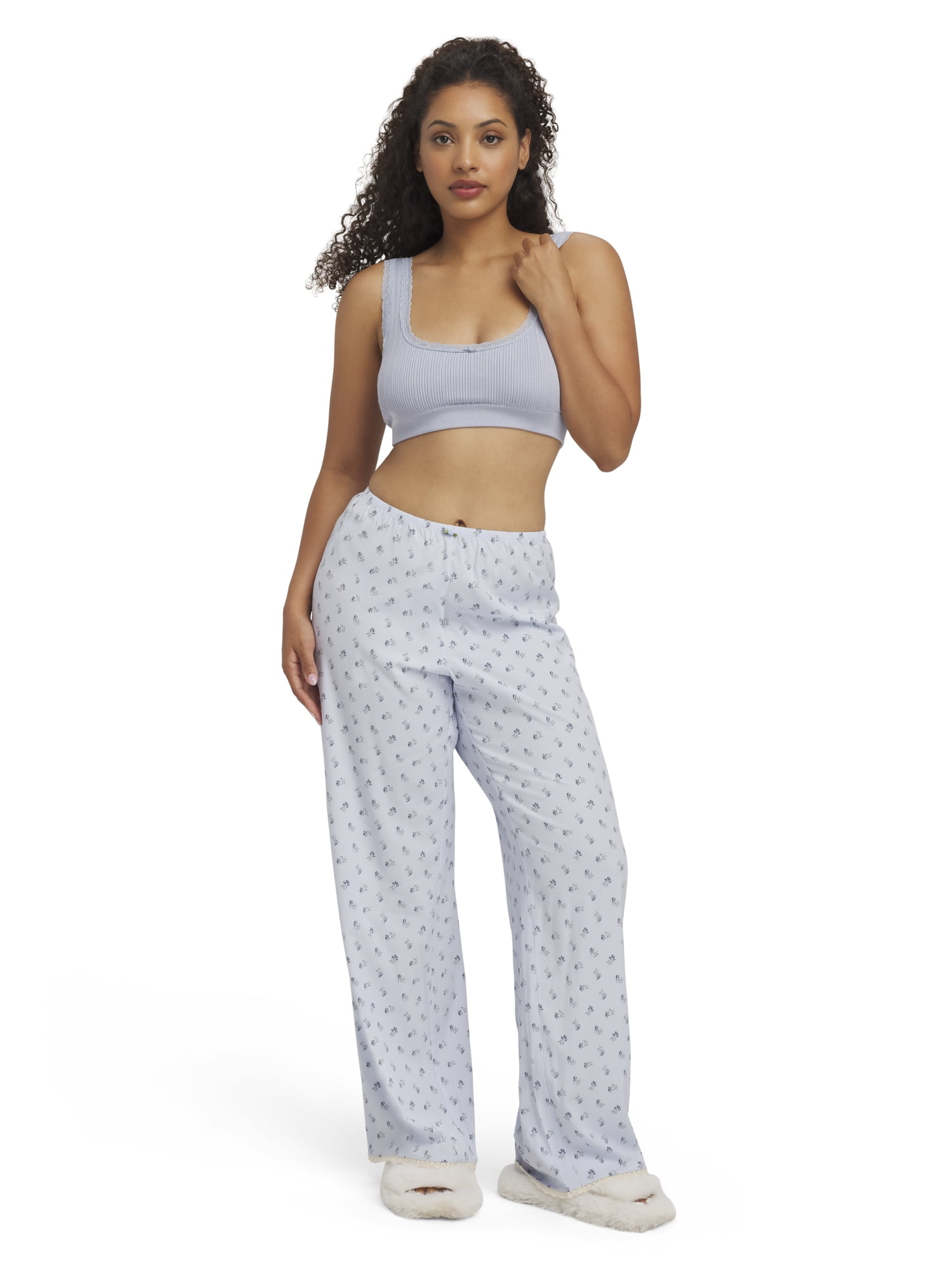 Mills by Millie Bobby Brown Women's Pointelle Scoop Bralette, Sizes XS-XXXL