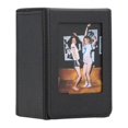 thumbnail image 1 of Étui de rangement pour photos en PVC, grande capacité, 50 feuilles, 7,6 cm, noir, 1 of 4