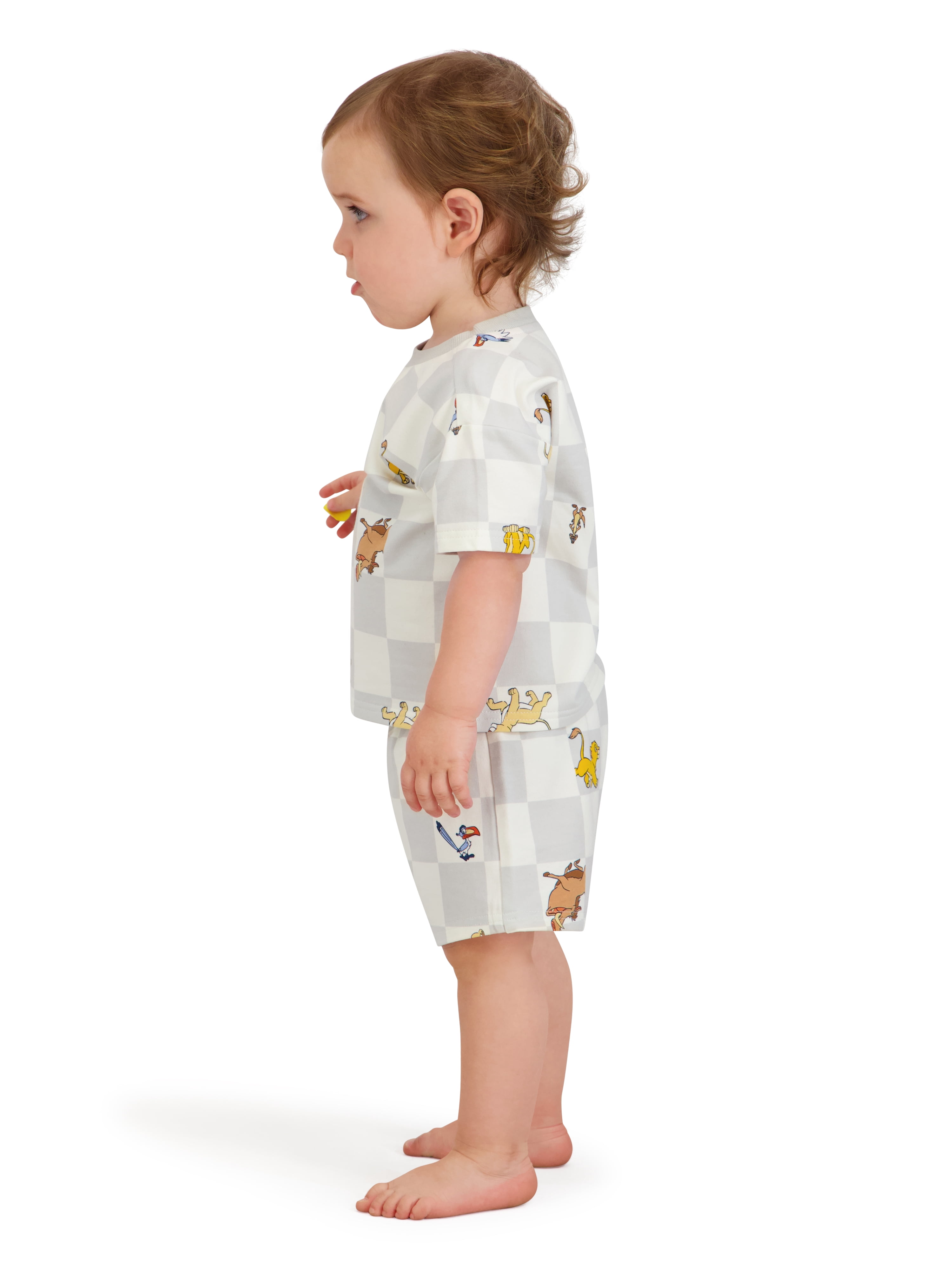 Lion King Baby Boy 2 Piece French Terry Short Set, Sizes 0-24 Months