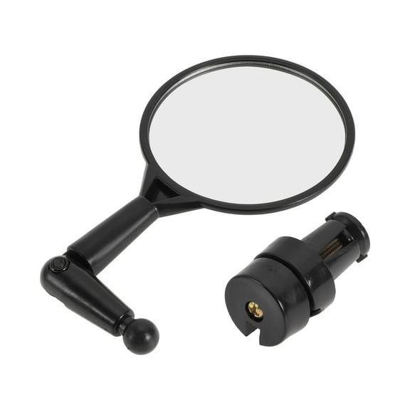 Unique Bargains Bike Rearview Mirror 7.5cm Adjustable Front Handlebar Bike Mirror Black for Bicycle Mountain Road Bike 1Pcs