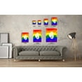 thumbnail image 3 of Awkward Styles Heart Canvas Rainbow Canvas LGBTQ Pride Flag Home Decor Ideas Gay Love Illustration LGBTQ Flag Canvas Decor Rainbow Flag Canvas Art Colorful Decor Heart Modern Decor Ready to Hang, 3 of 7