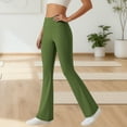 thumbnail image 2 of Hurxie Buttery Soft Leggings for Women High Waisted Tummy Control No See Through Workout Yoga Cycling Tights Pants Army Green M, 2 of 7