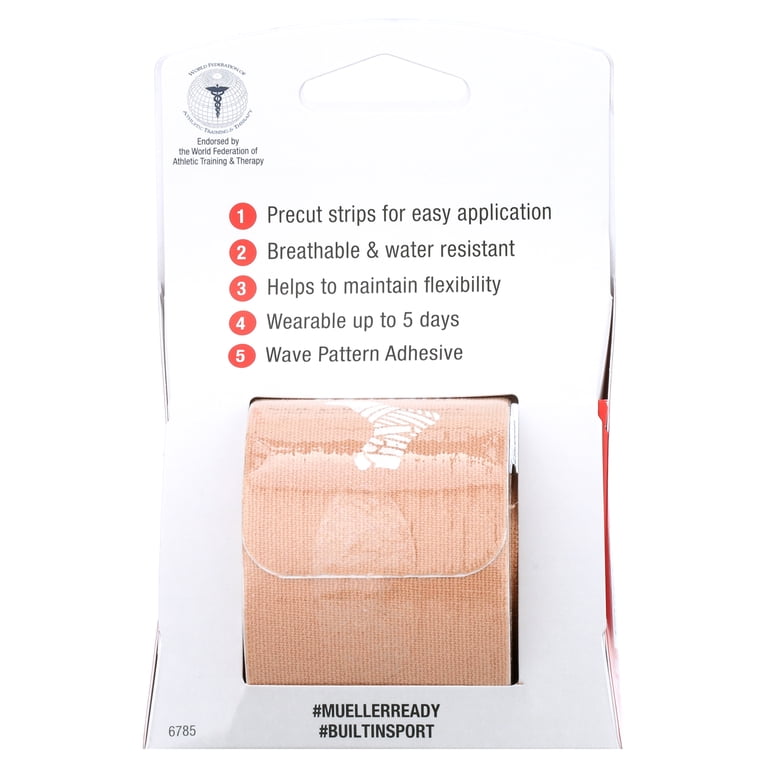 Mueller Typhoon Beige Kinesiology Therapeutic Tape, 20 Strips photo 4