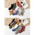 thumbnail image 7 of Cotton Crew Socks for Women Cotton Casual Solid Color Stretchy Socks for Women Girls 10 Pairs, 7 of 7