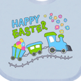 thumbnail image 4 of Inktastic Happy Easter Train Boys or Girls Baby Bib, 4 of 4