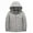 Silver, variant on XIMIN Kids Boys Quilted Lined Hooded Puffer Jacket Quilted Winter Windproof Long Sleeve Padded Down Coat Water-Resistant Full Zip Bubble Jackets Warm Outerwear