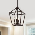 thumbnail image 4 of IRONCLAD Industrial Oil Rubbed Bronze Inverted Pendant Ceiling Fixture 12" Wide, 4 of 11