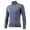 Dark Gray, variant on Krdevn Men's Warm High Collar Thermal Underwear Men Basic Plain T Shirt Blouse Pullover Long Sleeve Top,S
