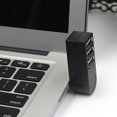 thumbnail image 3 of Inteprter 3 puertos USB 2.0 Mini Rotate Splitter Adapter Hub para PC Notebook Laptop 6J16 Juegos de teclado y mouse para computadora, 3 of 8