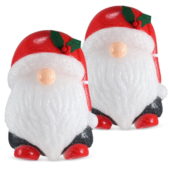 Ornativity Gnome Porch Light Cover - Gnome Head Outdoor Front Porch Lamp Holiday Decoration Covers - Set of 2