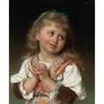 thumbnail image 2 of Émile Munier 12x14 Black Ornate Wood Framed Double Matted Museum Art Print Titled: May I (1881), 2 of 5