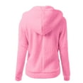 thumbnail image 7 of ZyeKqe Girls Hoodie Jacket Zip up Fleece Warm Winter Coat Casual Solid Color Outwear Sweatshirts with Pockets, 7 of 7