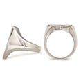 thumbnail image 2 of Mens Cross Antiqued Shield Stainless Steel Ring with Black Diamond, 2 of 4