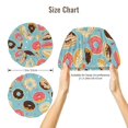 thumbnail image 2 of Donut Print Blue Polka Dots Silk Bonnet for Sleeping Women/Men, Adjustable Elastic Satin Bonnet Bonnet for Sleeping, Soft Similar Silk Curly Hair Bonnet for Sleeping, 2 of 7