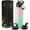 Gradient Mint Pink, variant on SipX™ 40 oz Insulated Water Bottle with 3 Lids – Leakproof Stainless Steel, Triple Insulated – Yellow