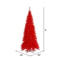 thumbnail image 2 of Vickerman 9' Red Fir Slim Artificial Christmas Tree, Unlit, 2 of 2