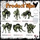 thumbnail image 3 of Halloween Essential Pendant Ornament Noctilucent Hanging Bat Cats Large Flying Bat Decoration for Window Porch and Yard, 3 of 4