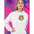 thumbnail image 2 of Bengal Tiger Head Hoodie Women -SPIdeals Designs, Female x-Large, 2 of 4