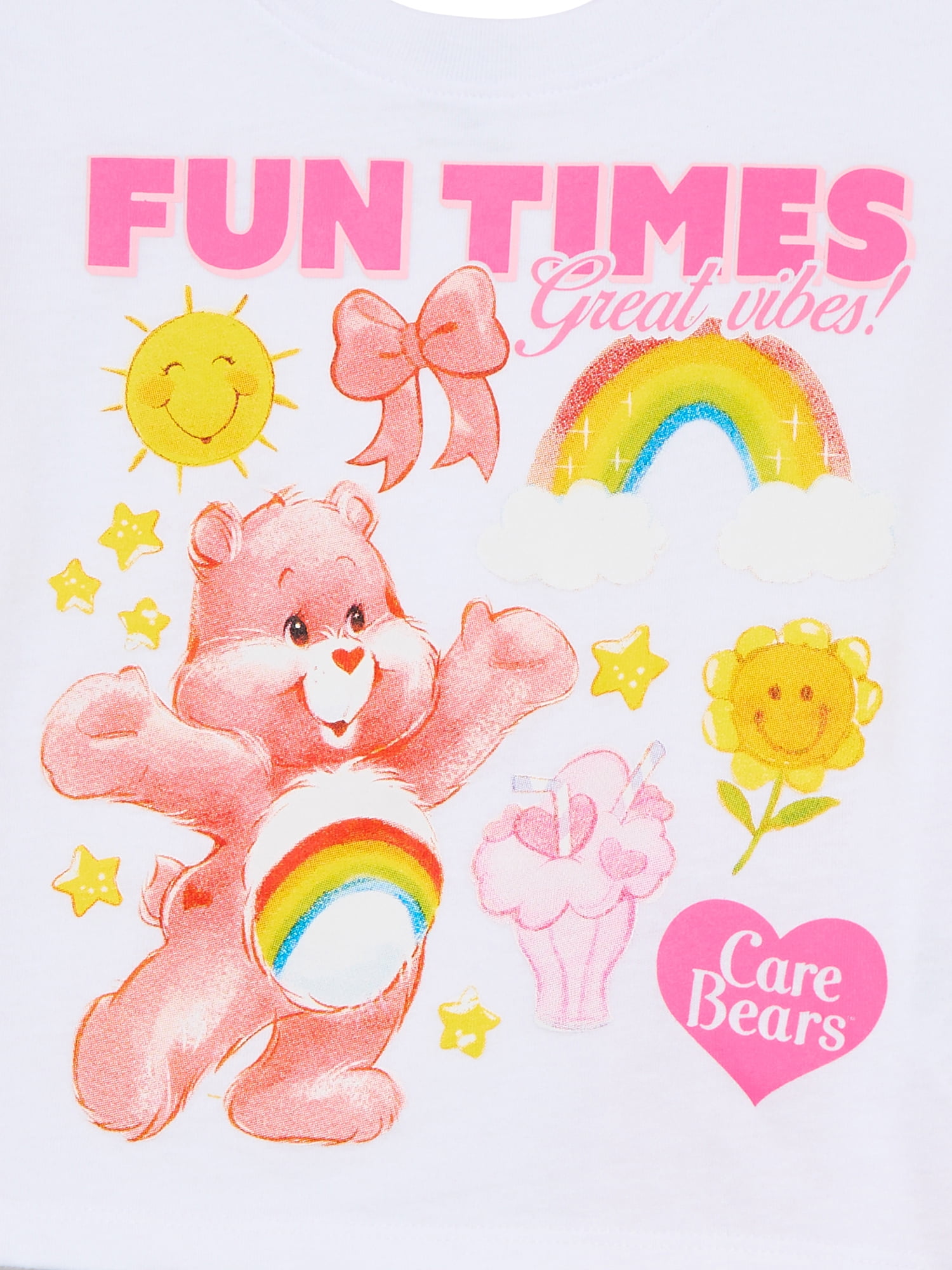 Care Bears Toddler Girls Graphic Tee and Biker Shorts Set, 2-Piece, Sizes 12M-5T