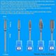 thumbnail image 3 of Carbide Cuticle Remover Bits Home Grooming Supplies Professional Carbide Tungsten Steel bi, 3 of 5