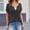 Black, variant on Olyvenn Womens Short Sleeve Sweater Tops Casual V Neck Knit Top Oversized Casual Pullover Blouse Summer Cute Tops Black S