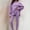 Purple, variant on Xdegoge Womens 2 Piece Lounge Sets Oversized Crewneck Long Sleeve Drop Shoulder Tunic Sweatshirt and High Waisted Leggings Casual Fall Workout Tracksuit