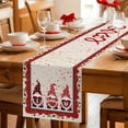 thumbnail image 5 of Valentine's Day Table Runner 48 Inches Long Farmhouse Dress Scarves, Love Heart Roses Gnomes Romantic Rustic Dining Tablerunner for Coffee Table/Kitchen Island/Party Décor, 13" x 48", 5 of 8