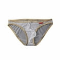 thumbnail image 3 of Men's Underwear Modern Low Rise Drawstring Triangle Briefs for Everyday Casual Wear Breathable Mesh Detail Comfortable Fit 4-Season, 3 of 3