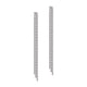 thumbnail image 5 of Pendientes largos con borlas colgantes, estilo punk formal, elegantes pendientes de cadena de metal. 985 cm x 062 cm, 5 of 9