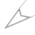 thumbnail image 2 of 0.4 Carat Diamonds On 10K White Gold Pendant with 925 Sterling Silver Box Chain Necklace, 2 of 4